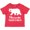 Red, variant on Inktastic Missoula, Montana White Bear Silhouette Boys or Girls Toddler T-Shirt