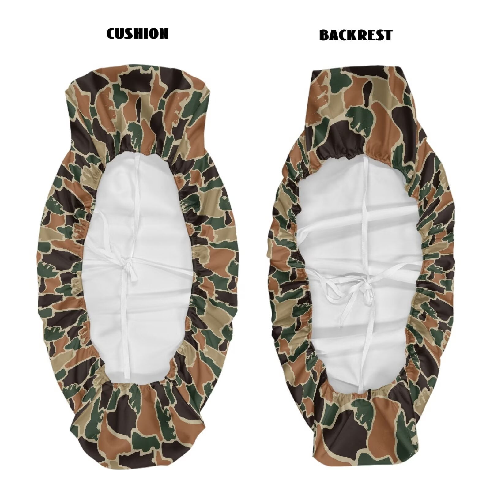 Garronmavis UTV Seat Covers Full Protection Seat Accessories Easy to Install UTV Accessories Compatible with Kawasaki Mule 4010 4x4 SE(2016-2018) Bear Camo