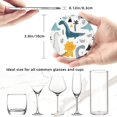 thumbnail image 4 of Posavasos de cuero de 6 piezas, posavasos de estilo escandinavo de dinosaurio para bebidas, posavasos para tazas, regalo de inauguración de la casa, ideal para la decoración del hogar, 4 of 7