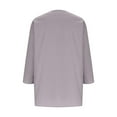 thumbnail image 6 of Cmfcve Cotton Linen Shirts for Women Summer Short Sleeve V-Neck Button Down Tops Dressy Casual Oversized Gauze Tshirts, 6 of 6