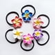 thumbnail image 3 of Anillo para el cabello con forma de flor de huevo, material de cerámica blanda, cuerda para el cabello con flores, banda de goma negra, tocado, lazo para el cabello con flores, joyería, 3 of 5
