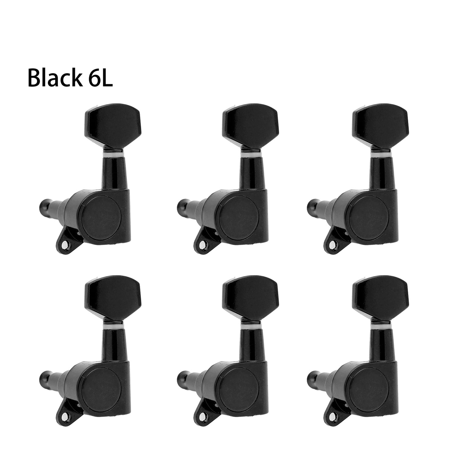 LOOKSEVEN 6 Left Hand Sealed Guitar Tuner Pegs,Big Square Electric Guitar String Tuning Pegs Keys Machine Heads for Fender Strat Stratocaster Tele Telecaster/Electric Guitar-Bronze