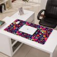 thumbnail image 3 of Long Mouse Pads for Desk,Pioneer Flower Floral Print Pattern Desk Mats on Top Of Desks, Desk Mouse Pad Extra Large with 3mm Non-Slip Base and Stitched Edge for Gaming,Office,Work,Home 31.5"x15.7", 3 of 6