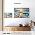 thumbnail image 4 of Elephant Stock Foamy Cancun Beach Wall Art - Horizontal Canvas Wall Art - Living Room Wall Decor - Beach Canvas - Teal And Orange Decor - 12" x 8", 4 of 8