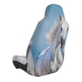 thumbnail image 3 of Picia Horses Running Through The Water Print Waterproof Sweating Car Seat Cover for Post Gym Workout, Running, Beach and Hiking, Universal Fit Anti-Slip Bucket Seat Protector, 3 of 5
