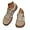 Tan, variant on Women's Fashionable Lace Up Low Top Casual Flat Sneakers, Comfortable Sports Walking Shoes for Daily Wear, Female Round Toe Shoes