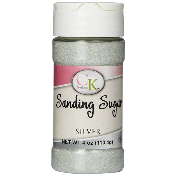 CK Products 4 Ounce Sanding Sugar Bottle, Silver