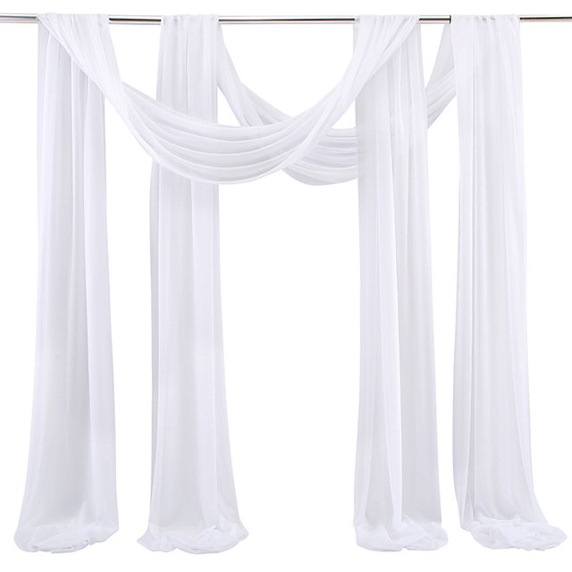 LCXmlly Ensemble de Rideaux de Fond pour Poêle à Rôtir (2 Pcs) Paillettes Résistant à la Décoloration Sans Plis Doux Élégant Décoration de Mariage Extérieure