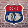 thumbnail image 3 of Don's Workshop 6 inch X 6 inch Shield Shaped Commercial Grade Plastic Sign Weather Resistant, UV Protected To last, Gift for Dads and Uncles Classic Americana Crafted in the USA, 3 of 6