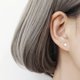 thumbnail image 4 of Pendientes de plata de ley Laklulu para mujer Pendientes simples Pendientes de luna de estrella pequeña Pendientes de plata perforados con palo, 4 of 5