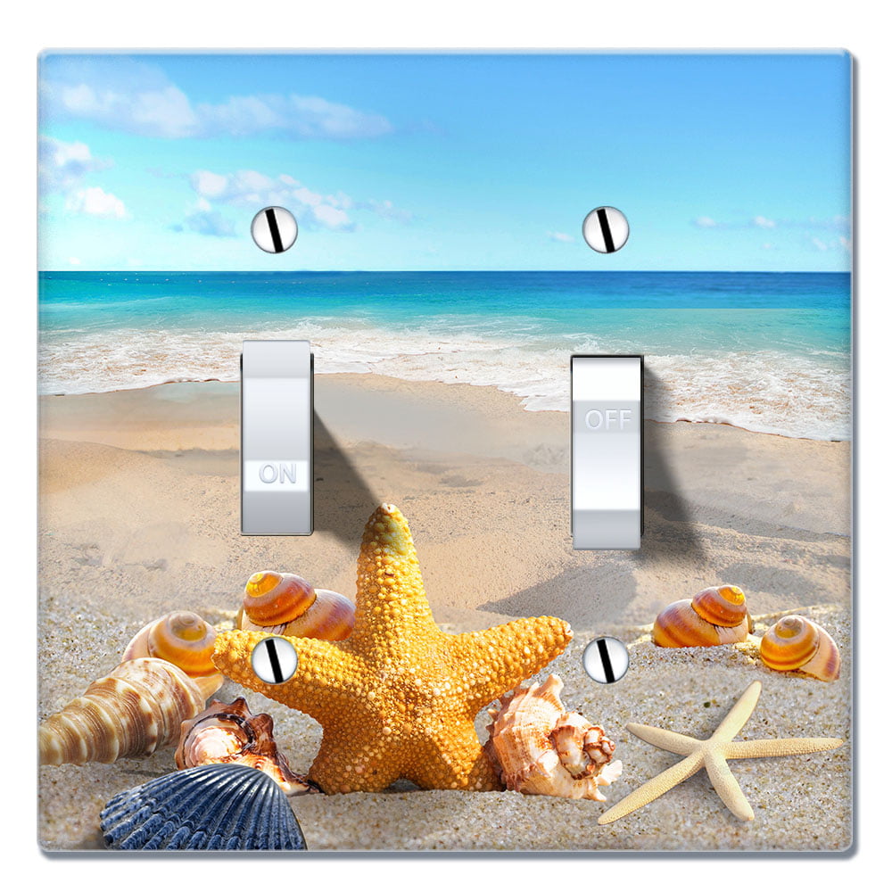 Seashells 3 Light Switch Covers Home Decor Outlet 