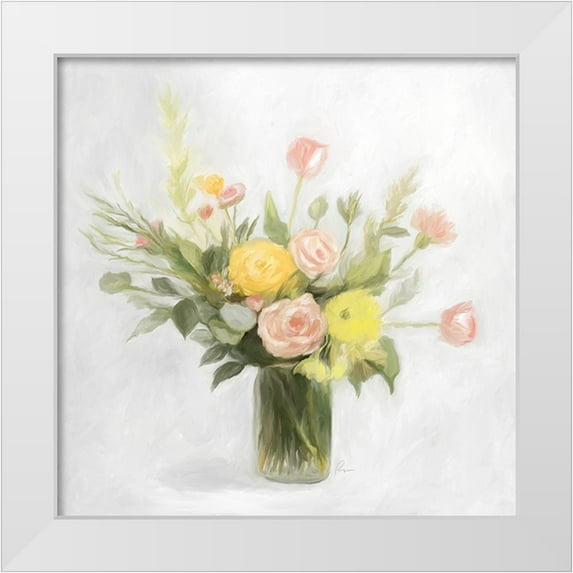 Murdock, Ramona 12x12 White Modern Wood Framed Museum Art Print Titled - Happiness