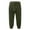 01# Green, variant on Men's Cotton Casual Shorts 3/4 Jogger Capri Pants Breathable Below Knee Short Pants with Three Pockets Black 2XL