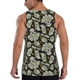thumbnail image 3 of Gaeub Skull with Dollar Men's Athletic Tank Top, Workout Sleeveless Shirts, Running Tank Tops for Gym, Running, Training - XX-Large, 3 of 9