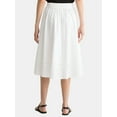 thumbnail image 2 of Time and Tru Women's Tiered Pull-On Skirt, Sizes XS-4X, 2 of 2