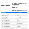thumbnail image 2 of Rear Track Bar - Compatible with 2007 - 2017 Jeep Wrangler 2008 2009 2010 2011 2012 2013 2014 2015 2016, 2 of 2