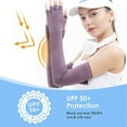 thumbnail image 4 of Cooling Sun Sleeves UV Protection Arm Sleeves Arm Cover Sleeve for Men Women - purple, 4 of 6