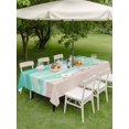 thumbnail image 4 of Outdoor Tablecloth with Umbrella Hole for Patio/Picnic/Party/Camping, Turquoise Coastal Waterproof Table Cloth Rectangle Table Cover Washable, Waves Summer Beach Ocean Sea (54"x 80"), 4 of 9