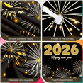 thumbnail image 2 of Golden Design New Year Banner 2026 Festive Crown Decoration Celebration Event for Indoor Party Holiday Festivity, 2 of 9