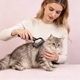 thumbnail image 5 of 1Pcs Double Sided Dematting Comb for Cats & Dogs, Undercoat Rake, Deshedding Grooming Tool, Gentle Matt Remover Detangler for Long Thicks Haired Pets, Pet Grooming Brush, 6In (Black), 5 of 9