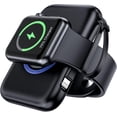 thumbnail image 1 of Portable Wireless Charger Compatible Apple Watch,5000mah Keychain Power Bank Magnetic With Built In Cable, 1 of 3