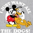 thumbnail image 3 of Mickey & Friends - I Just Want All The Dogs - Men's Long Sleeve T-Shirt, 3 of 5
