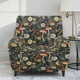 thumbnail image 2 of FOR U DESIGNS Mushroom Daisy Pattern Recliner Chair Covers with Arms, Reusable Lazy Boy Recliner Covers Soft Couch Cover Furniture Protector with Storage Pocket, 2 of 8