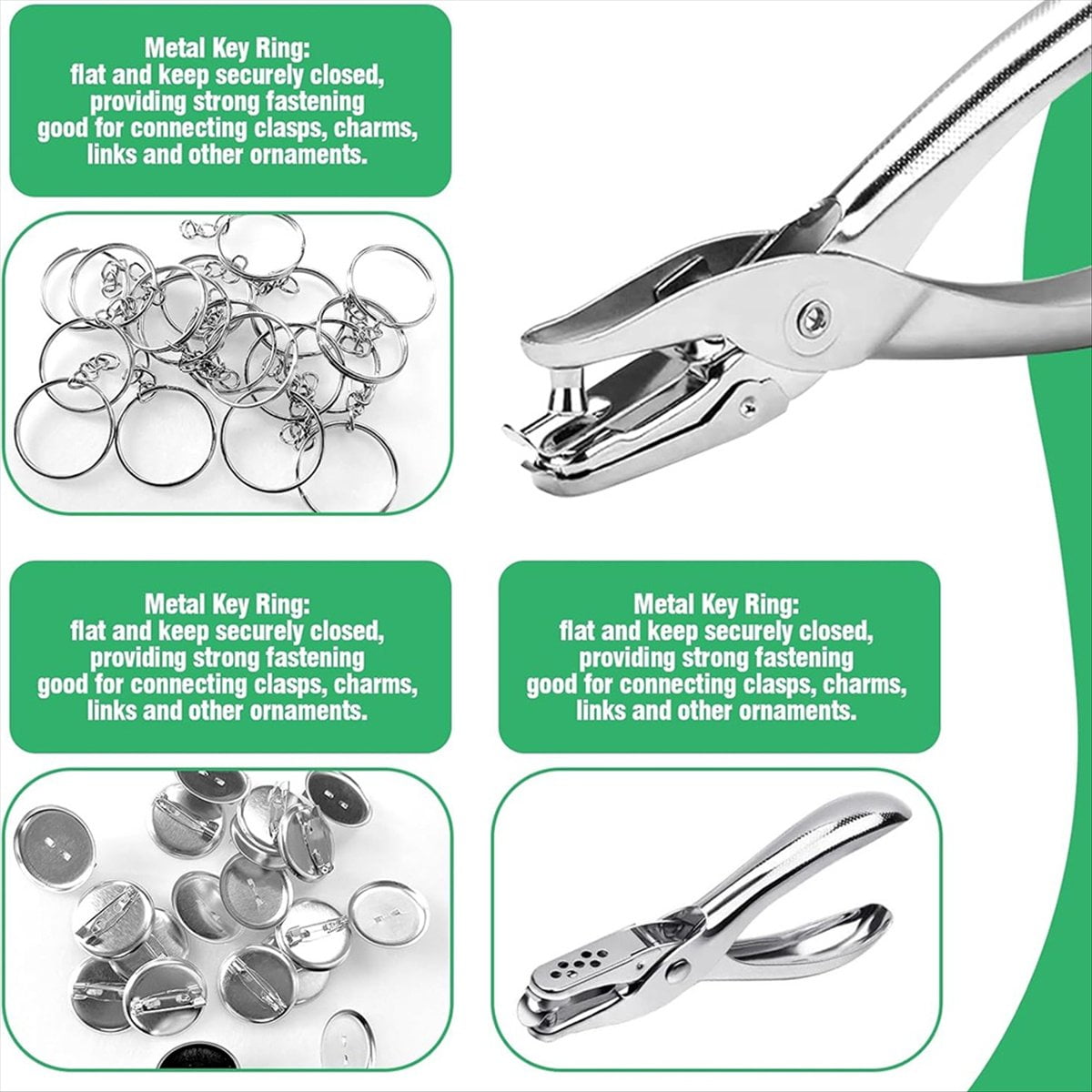 HOT 202Pcs Shrink Plastic Sheets Kit, Keychains Accessories, Earring Hooks,Tweezers,Lobster Clasp Cord for Handmade Crafting