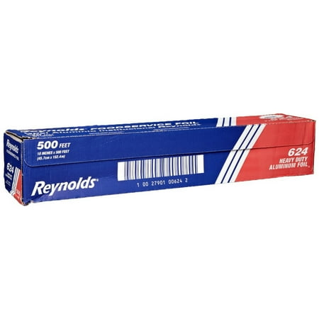 Heavy Duty Foil - Pactiv Reynolds Heavy-Duty Economy Aluminum Foil Roll Silver, 500' Length x 18