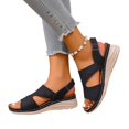 thumbnail image 6 of Willtoo Women's Open Toe Wedge Orthopedic Sandals Boho Non-slip Dressy Summer Sandals with Ankle Strap Breathable Casual Walking Shoes, 6 of 6