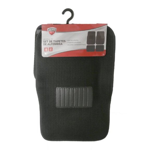 Set de tapetes Auto Drive negros de alfombra 4 pzas