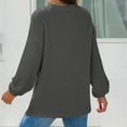 thumbnail image 4 of Annhoo Womens Knit Shirts V-Neck Long Sleeve Business Blouse Comfy Solid Color Casual Tops Daily Outdoor Tunic Pullover, 4 of 8