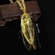 thumbnail image 3 of Colgante de cigarra de jaspe de riqueza - Amuleto de Protección del Mal de Chakra de Cristal Curativo de Citrino - Joyería Feng Shui Estilo Antiguo Ajustable, 3 of 8