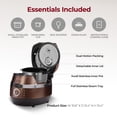thumbnail image 2 of CUCKOO CRP-JHR0609F 6-Cup (Uncooked) / 12-Cup (Cooked) Induction Heating Pressure Rice Cooker with Nonstick Inner Pot, 16 Menu Options, Fuzzy Logic Tech, 3 Voice Guide, Auto Clean (Copper/Black), 2 of 10