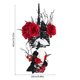 thumbnail image 3 of Decoraciones de Halloween, adornos de Halloween, regalos de Halloween, decoración de corona colgante de esqueleto negro de Halloween, decoraciones para fiestas navideñas, adornos colgantes de plástico, 3 of 6