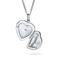 thumbnail image 2 of Bling Jewelry Womens Vintage Floral Rose Heart Locket Necklace Pendant Silver, 2 of 7