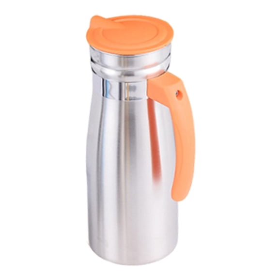 yotijay 1.0 L Stainless Steel Cold Water Pitcher Sturdy for Commercial Use 3.3x9inch Orange