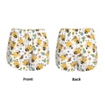 thumbnail image 4 of Disketp Bee and Flowers Print Women's Shorts Workout Shorts for Athletic Gym Running Shorts with Phone Pockets Small, 4 of 8