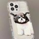 thumbnail image 1 of Funda de teléfono con dibujos de perro para iPhone, carcasa trasera de TPU suave y transparente con diseño de dibujos animados coreanos para iPhone 14, 13, 11, 12 Pro Max, 7, 8 Plus, X, XR, XS Fivean unisex, 1 of 2