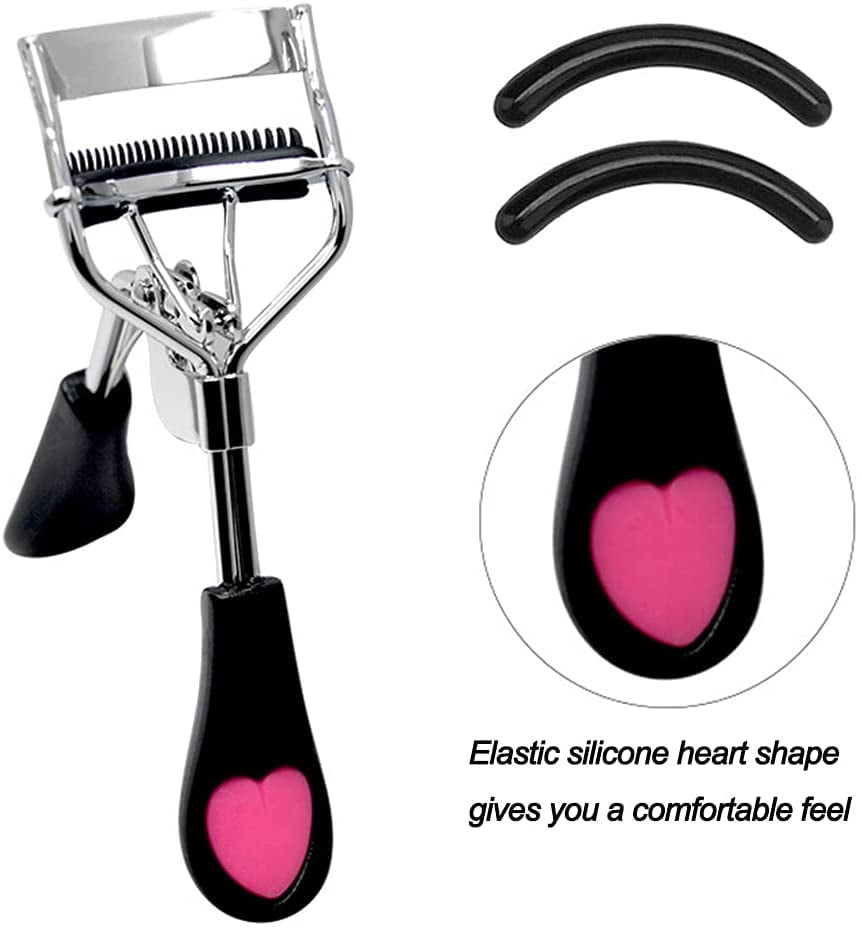 Pinkiou Eyelash Curler with Brush Mascara Eyelash Curler with Built in