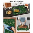 thumbnail image 5 of Large Induction Cooktop Protector Mat Christmas Snowflakes Stove Top Covers for Electric Stove, Winter Xmas Geometric Green Decorative Stove Burner Cover Mats, Glass Top Stove Cover, 5 of 7