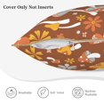 thumbnail image 5 of Kll Floral Hippie Mushrooms Decorative Throw Pillow Covers Velvet Soft For Couch Sofa Bedroom Living Room Outdoor -16"X16", 5 of 8