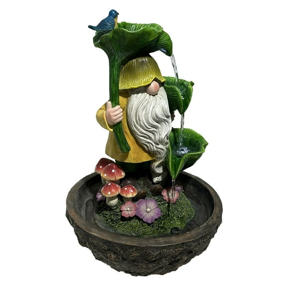 Angelo Décor fontaine gnome saupoudrée d'été