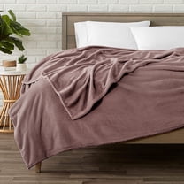 JML Soft Plush Fleece Blanket For Bed Sofa,Lightweight Flannel Blanket,King 79"x89",Pink