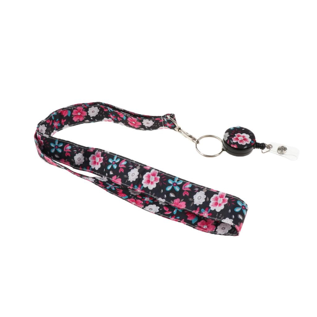 Wxqbjtam Fashion Chinese Floral ID Badge Holders Lanyard Mobile Neck Strap Key Chain Hook 13