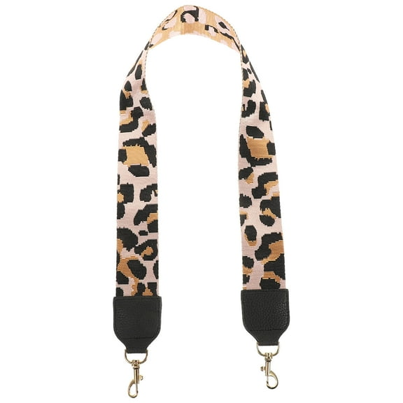 KONTONTY Messenger Bag Strap Black Canvas 1Set