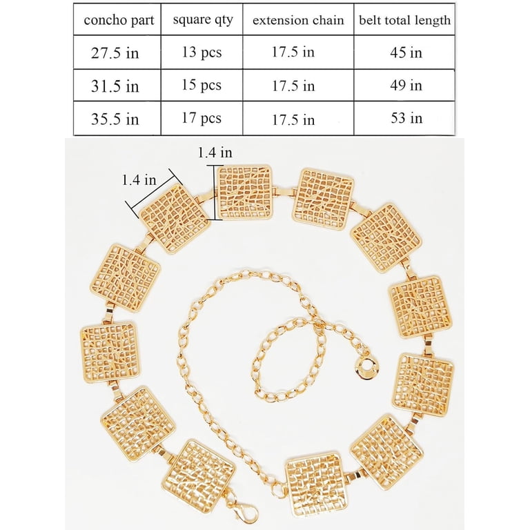 XIATIAN Metal Link Chain Belt for Women Waist Chains Chunky  display picture 1