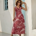 thumbnail image 5 of Meat Sleeveless Dress Dresses Women Summer Evening Dresses Ladies Bohemia Long Dresses, 5 of 9