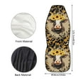 thumbnail image 5 of Renewold Cow Sunflower Leopard Print Car Seat Cover for Women Men, Car Seat Protector Car Accessories Decor Universal Fit Most Cars Sedan SUV Trucks, 5 of 7