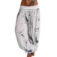 thumbnail image 1 of Women Boho Harem Pants Yoga Casual Baggy Hareem Pants Yellow M, 1 of 4